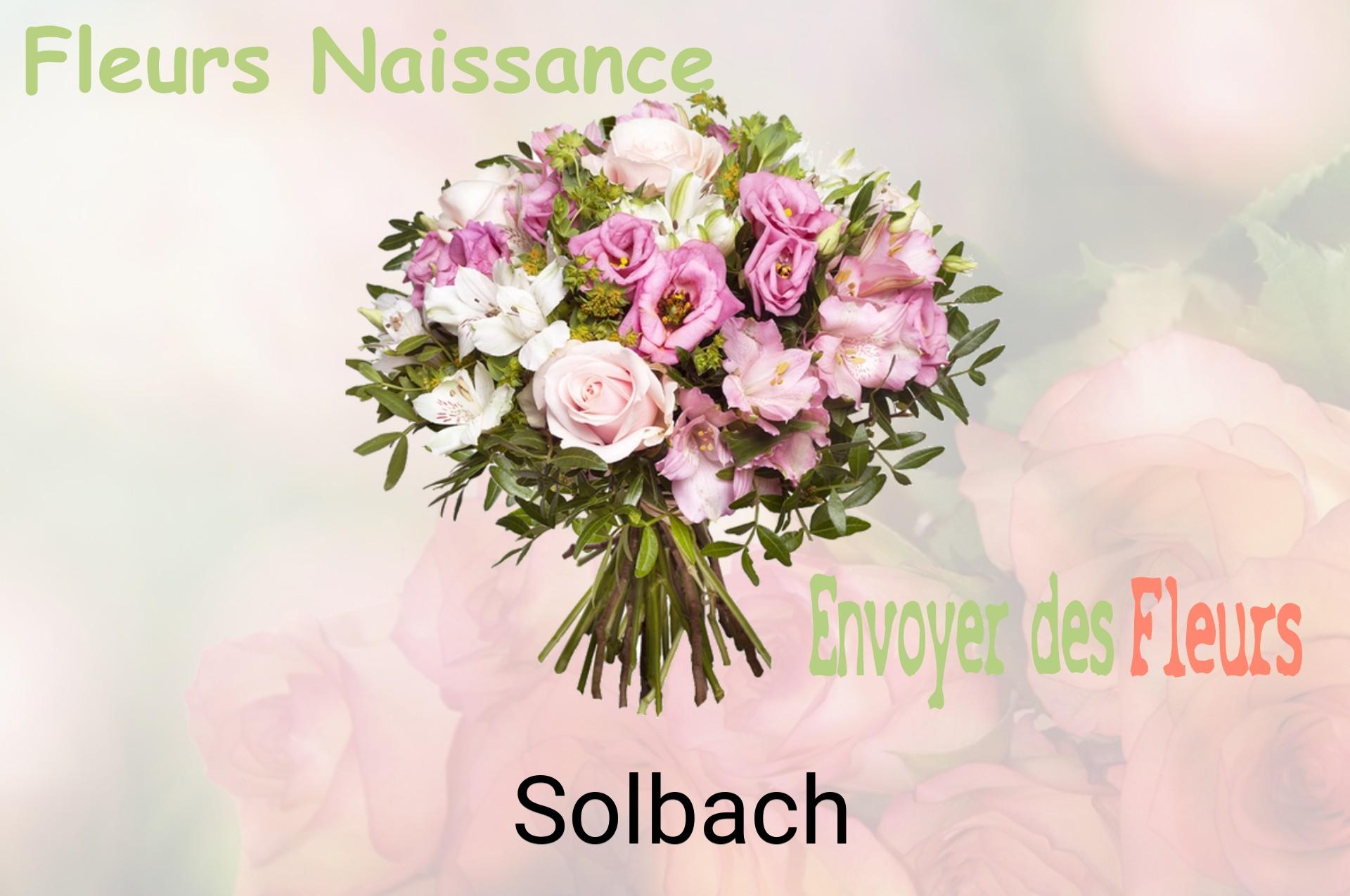 Bouquet de fleurs de naissance livré à Solbach